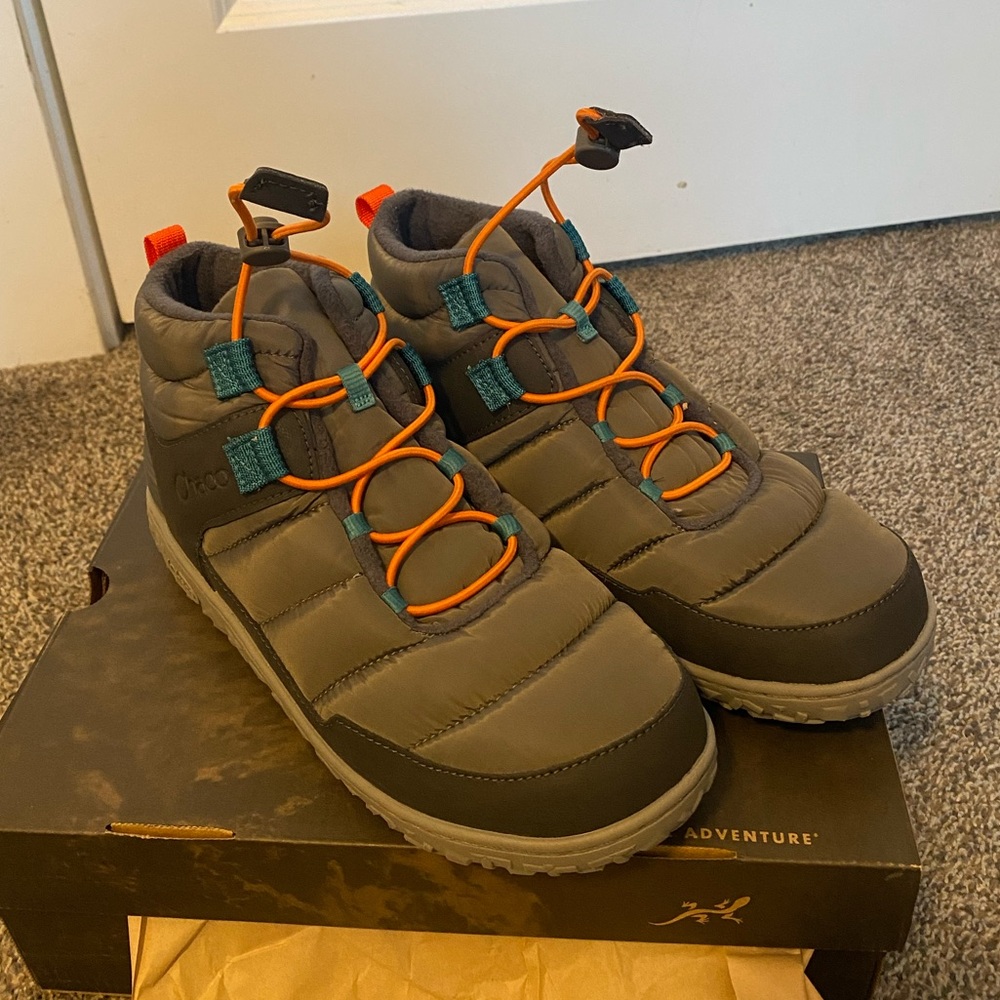 Chaco ramble puff shoes gray